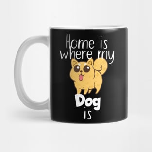 Pet home is where my dog is Mug